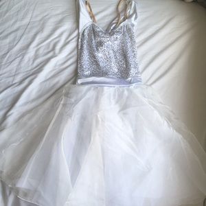 MARILYN MONROE SEQUIN WHITE DRESS DANCE COSTUME